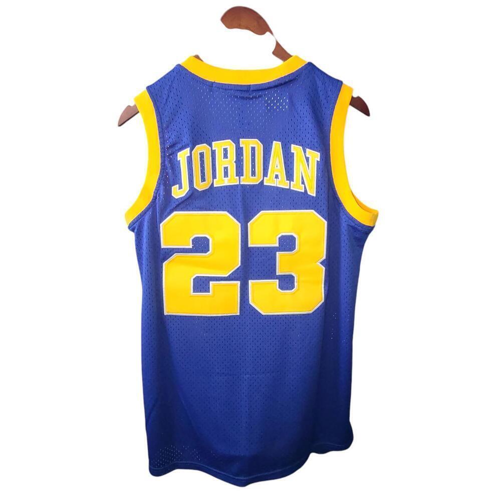 Vintage Michael Jordan Emsley A. Laney High School Basketball Jersey - Size Med